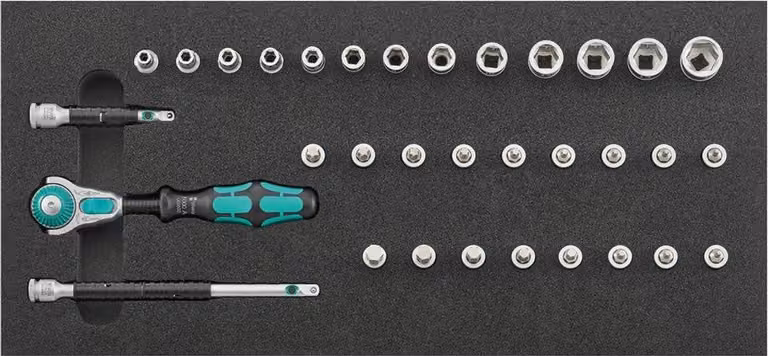 Modulo utensili 1/3 Chiave a bussola da 1/4" Zyklop con funzione di bloccaggio Wera | 4053569861922