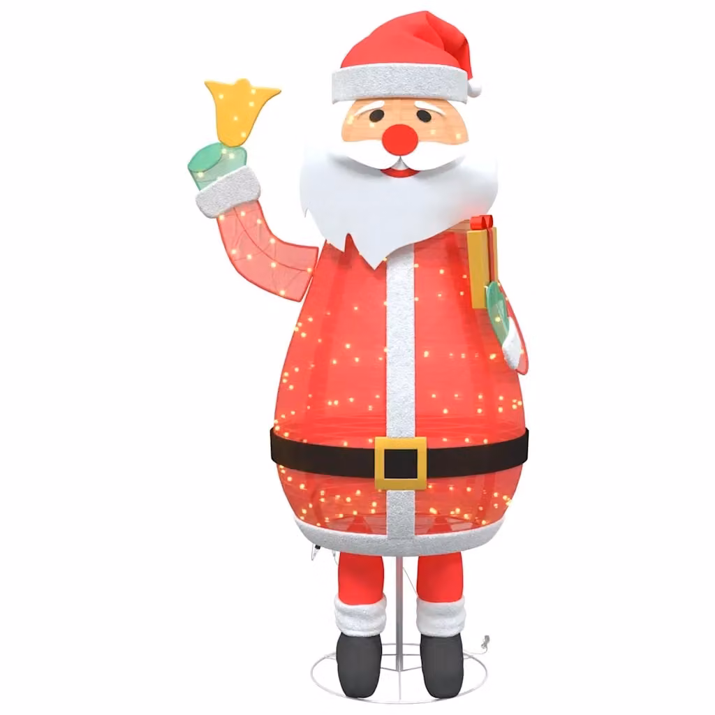 Decorazione di Natale Babbo Natale con LED vidaXL, Bianco e Rosso, L 100 x H 180 cm – 2