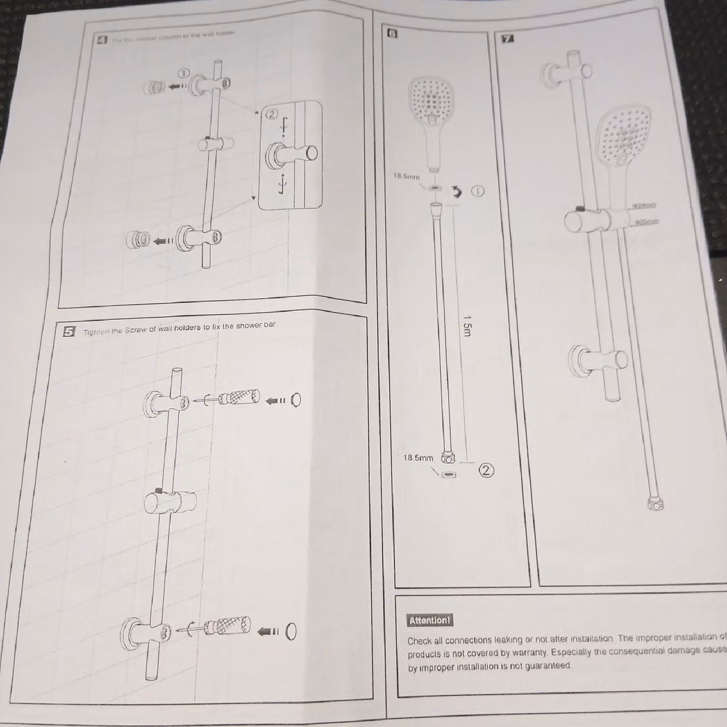 JOHO Asta doccia in acciaio inossidabile con soffione, tubo flessibile e supporto, set asta doccia 70 cm con supporto per soffione e doccetta