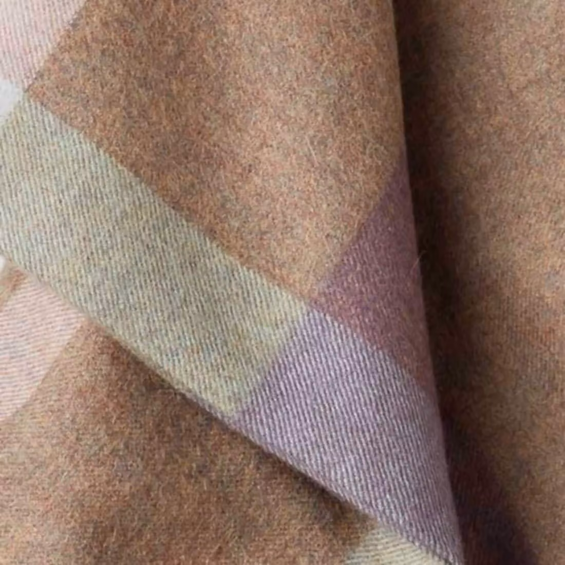 Coperta in alpaca 130x200 cm – 100% lana di alpaca, morbida e calda, color beige chiaro