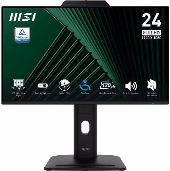 Monitor PC MSI Pro MP242PMG da 23,8 pollici Full HD IPS Nero