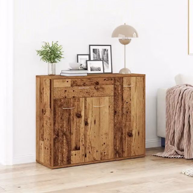 Credenza Buffet da cucina Design Mania in legno marrone stile minimalista L: 88 cm, P: 30 cm, H: 70 cm – 1
