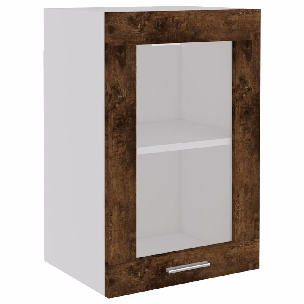 Mobile Pensile “Lyon” Vetro Rovere Fumo 40x31x60 cm