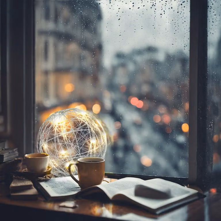 Decorazione luminosa a sospensione a LED, 25 cm - Autunno e Natale