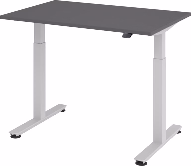 Scrivania elettrica bümö XMST - Struttura: argento, dimensioni: 120 x 80 cm, decorazione: grafite