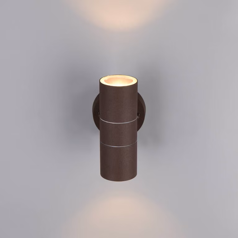 Trio Lighting Applique da esterni Turia, dimmerabile, Marrone / Ruggine, Alluminio, Moderno, Applique da esterni
