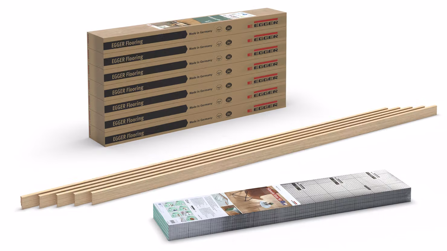 Set di pavimenti in laminato 8 mm NL1031 Berdal Rovere chiaro - 14 m²