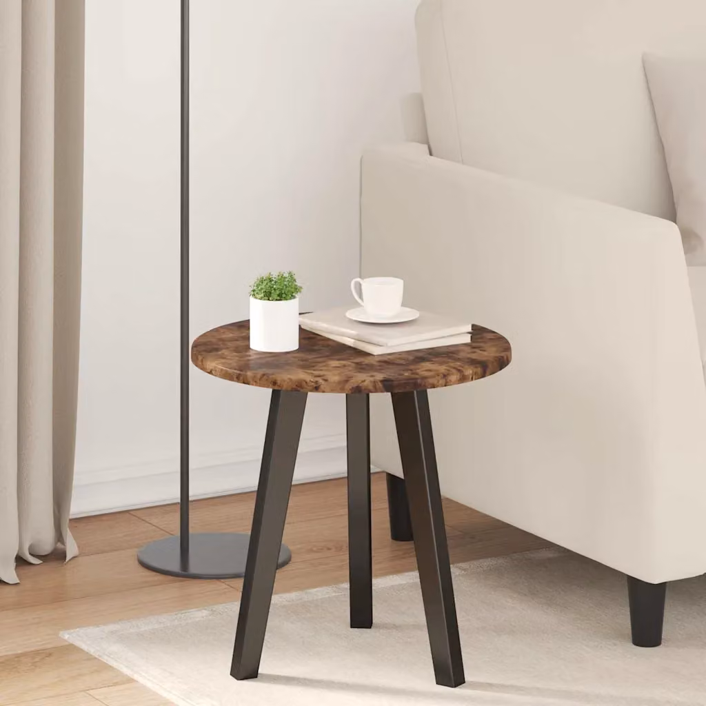 Piano del tavolo rotondo vidaXL in legno ingegnerizzato color rovere marrone, Ø 40 cm, H 1,5 cm
