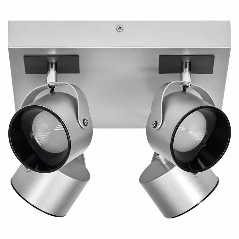 LEDVANCE DECOR SPOT JUPITER, 22W, 750lm, argento, faretto, teste regolabili, versatile, faretto per interni, colore della luce bianco caldo, ottica di alta qualità, facile installazione