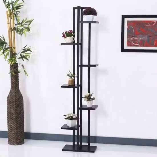 Sostegno per piante 150x34 cm - Nero - Decorativo e Funzionale Supporto per piante