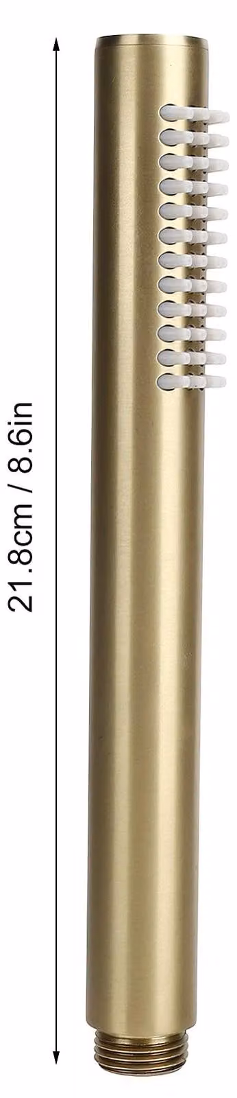 Doccia a mano ad alta pressione - Ugello doccia con attacco G1/2 - Set doccia - Ugello doccia per bagno - Doccia a mano in ottone - Leggera, 192g