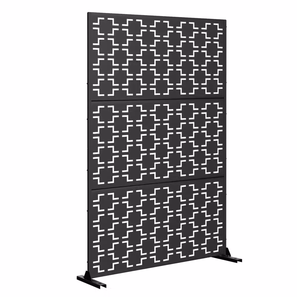 Pannello Divisorio Basciano casa.pro in Acciaio Traforato Grigio Antracite L: 180 cm, H: 120 cm – 2