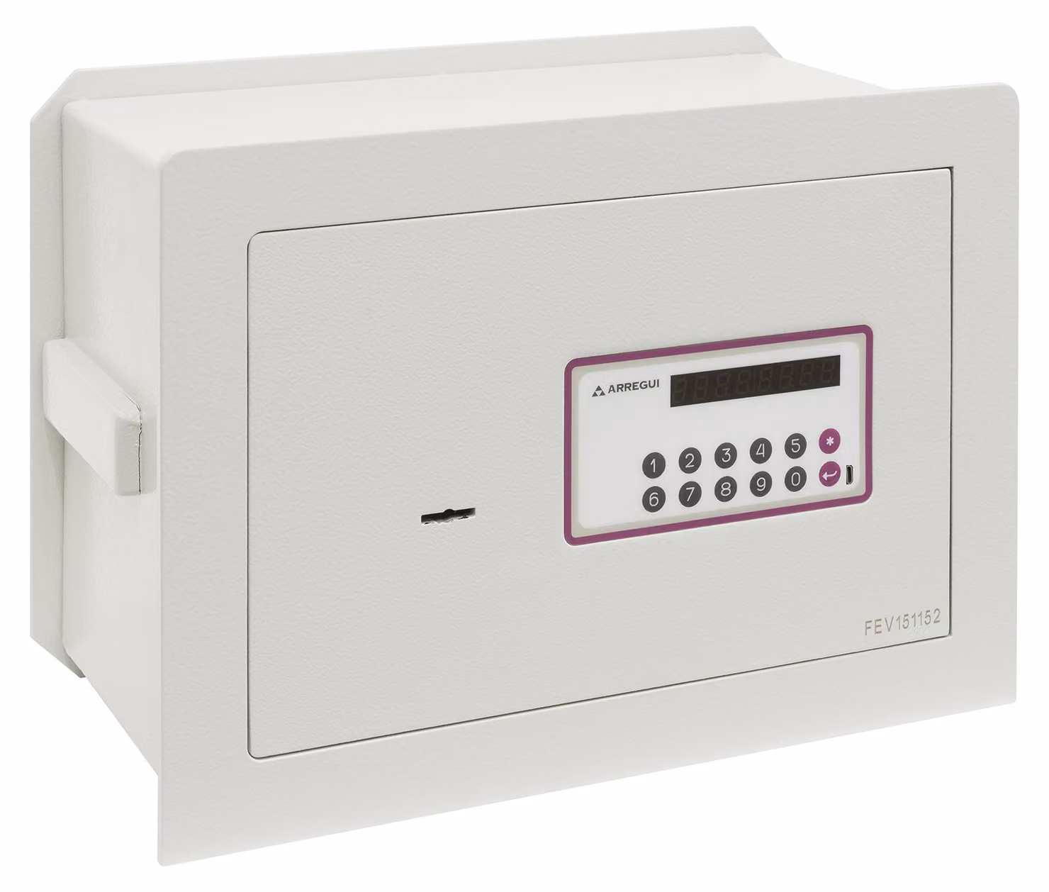 Cassaforte elettronica con serratura a chiave - Capacità: 19 litri - Montaggio a parete