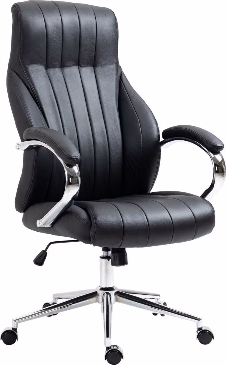 Sedia da ufficio äkta läder - Sedia da ufficio - comfort ergonomico e funzione dondolo