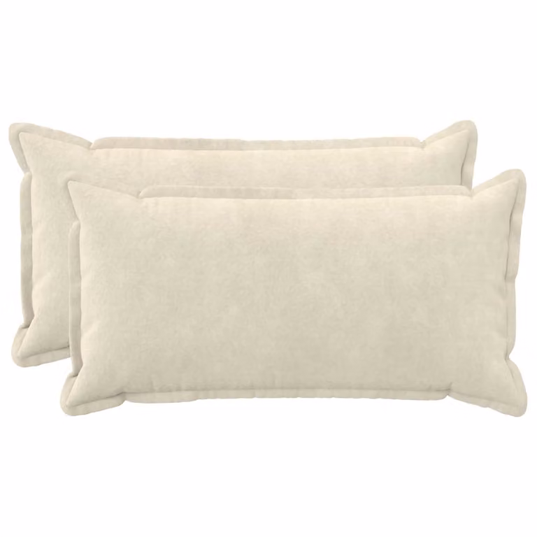 vidaXL Cuscino con cuscino HOUTEN 2 pz Crema Fleece in microfibra