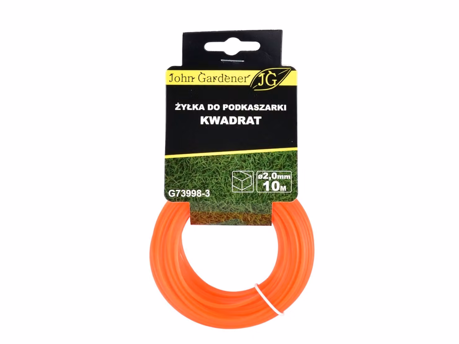 Filo per decespugliatori, diametro 2,0 mm, lunghezza 10 metri, sezione quadrata, modello 40047