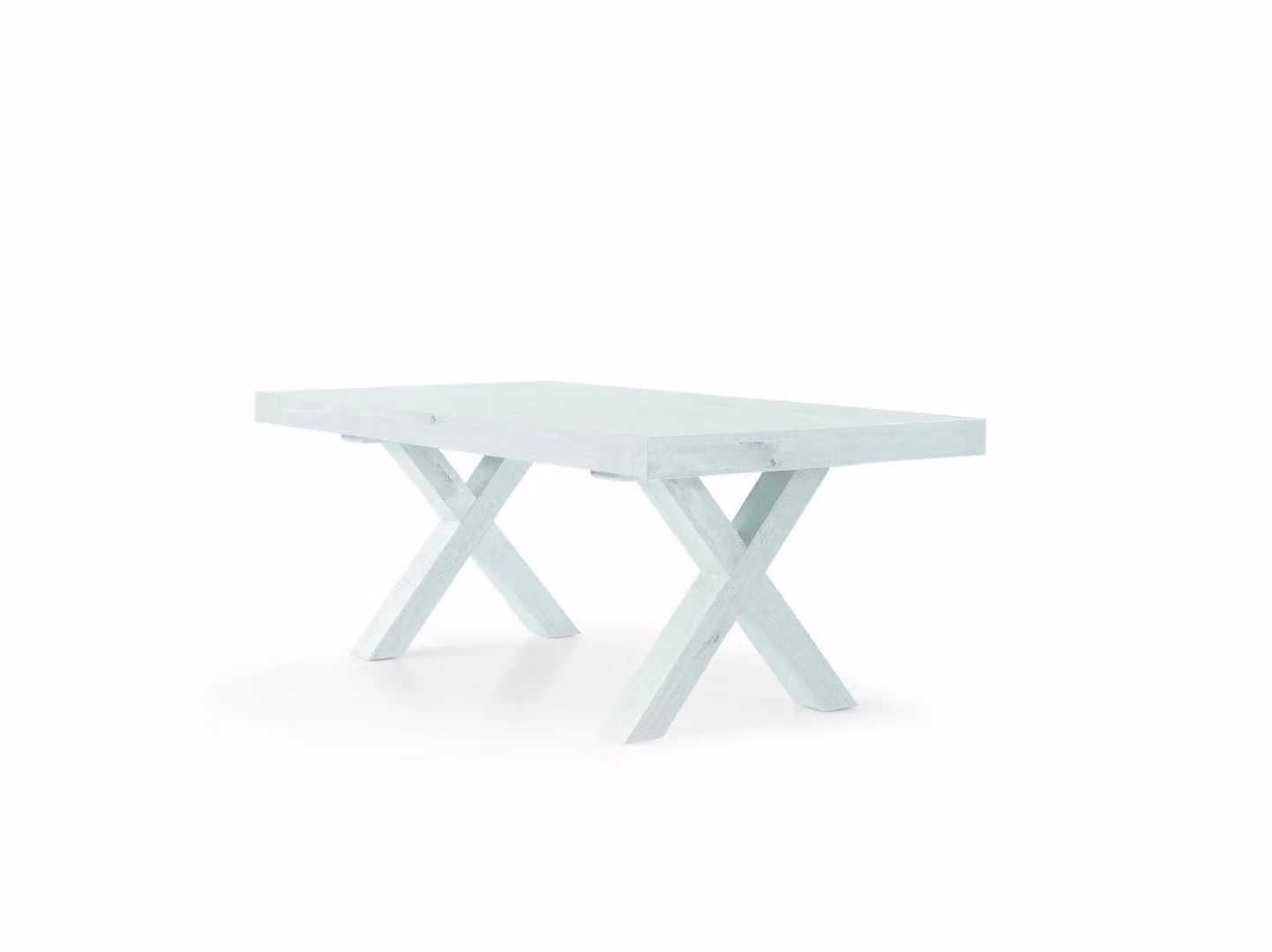 Tavolo allungabile AMALFI bianco consumato 180×100 cm – 280×100 cm