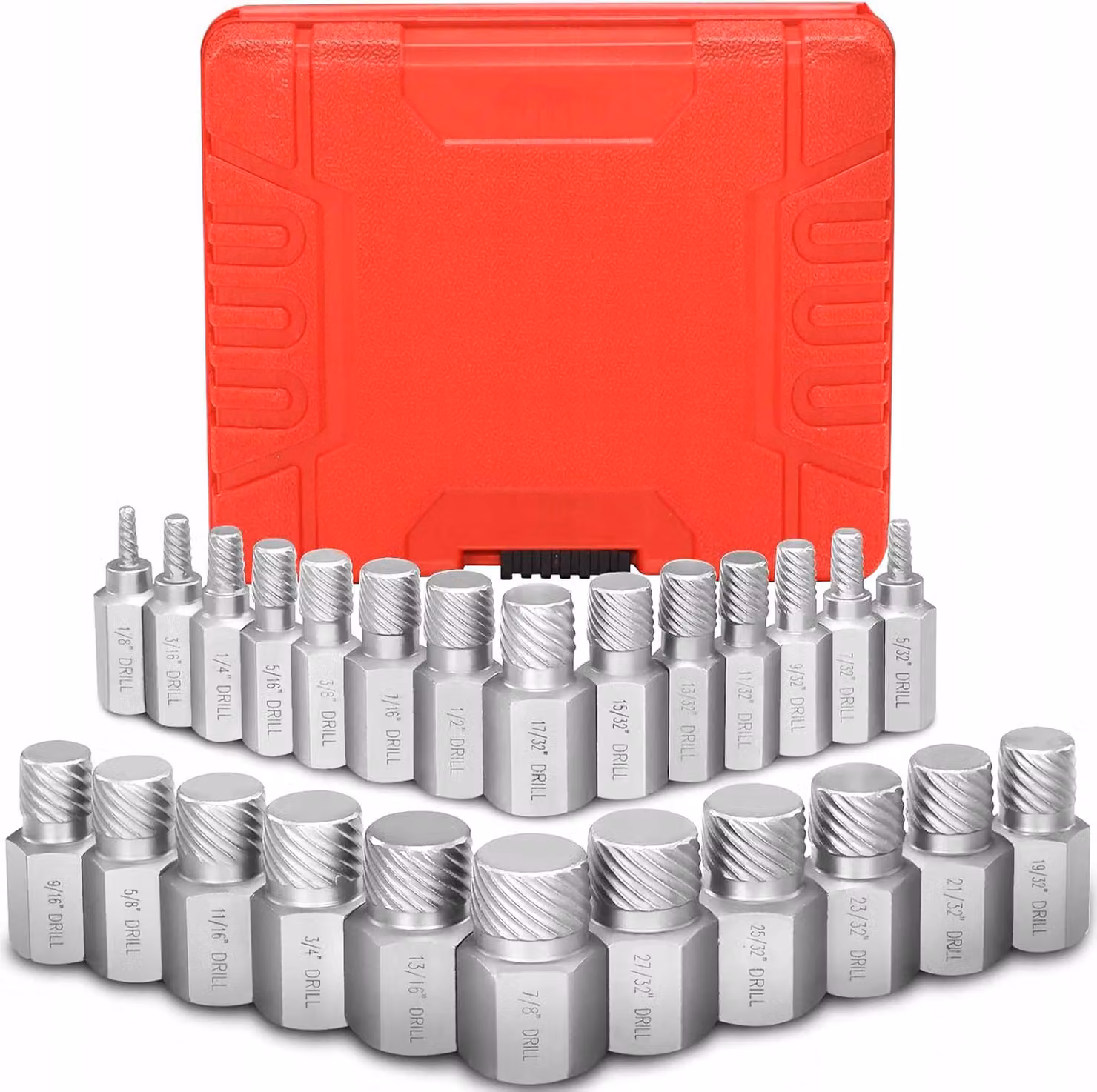 KRAFT&DELE | Set di estrattori per viti, 25 pezzi, estrattori per viti con portapunte magnetico, set di estrattori per viti danneggiate, per viti danneggiate