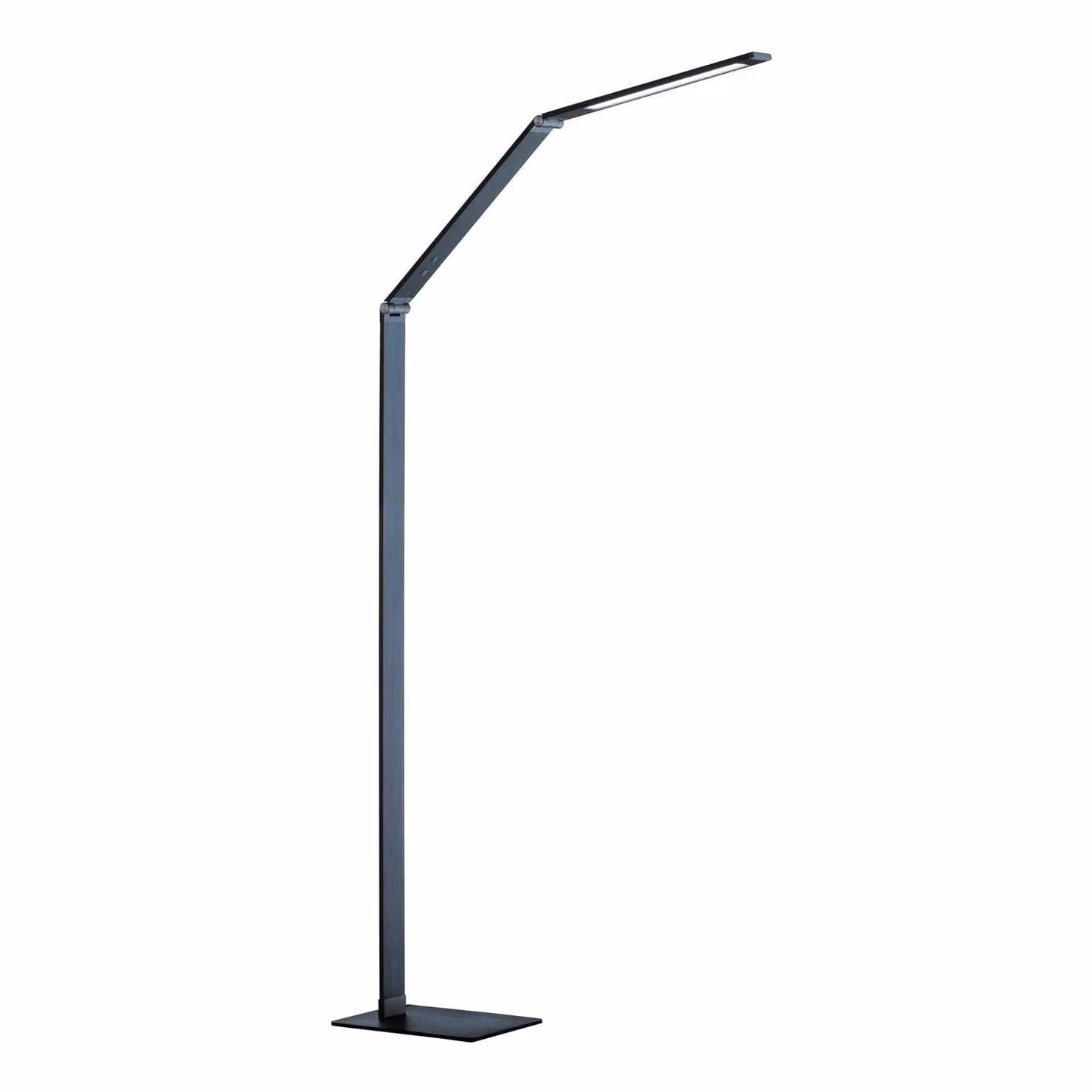 FISCHER & HONSEL Lampada da terra a LED Geri, dimmerabile, Nero, Soggiorno / Sala da pranzo, Metallo, Moderno, Lampada LED da terra