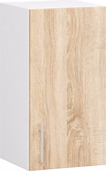Mobile cucina superiore TRIVORA - larghezza 30 cm, bianco / rovere sonoma