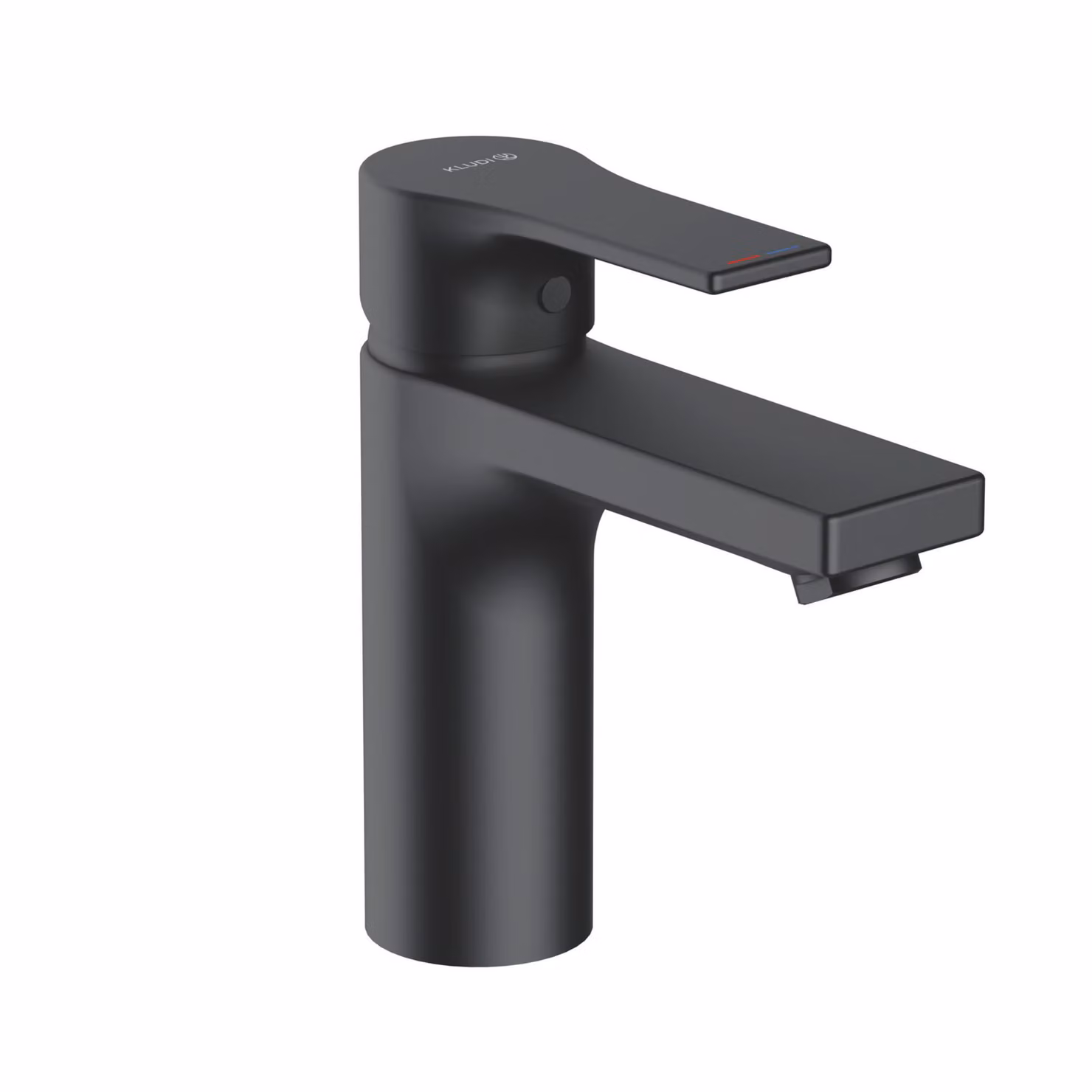 KLUDI ZENTA SL Mitigeur monocommandé pour lavabo, hauteur de bec 100mm, avec garniture d'écoulement PUSH-OPEN, 482983965, 482983965