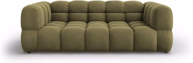 Divano Sky Cosmopolitan Design a 3 posti in velluto verde L: 214 cm, P: 75 cm, H: 78 cm – 1
