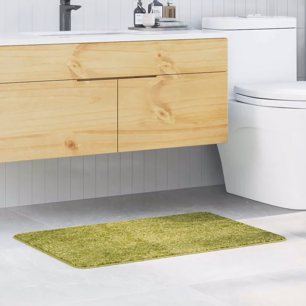 Tappetino da bagno antiscivolo vidaXL Verde L: 60 cm, P: 90 cm