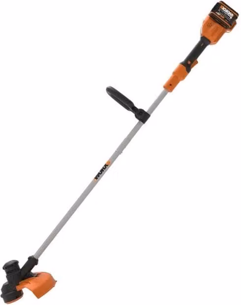 Decespugliatore a batteria Worx WG183E 40V con 2 batterie 20V 2Ah e doppio caricabatterie arancione