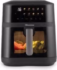 Friggitrice ad aria Hisense 10 in 1 da 6,3 Lt, 1800W, Black HAF1800DCD