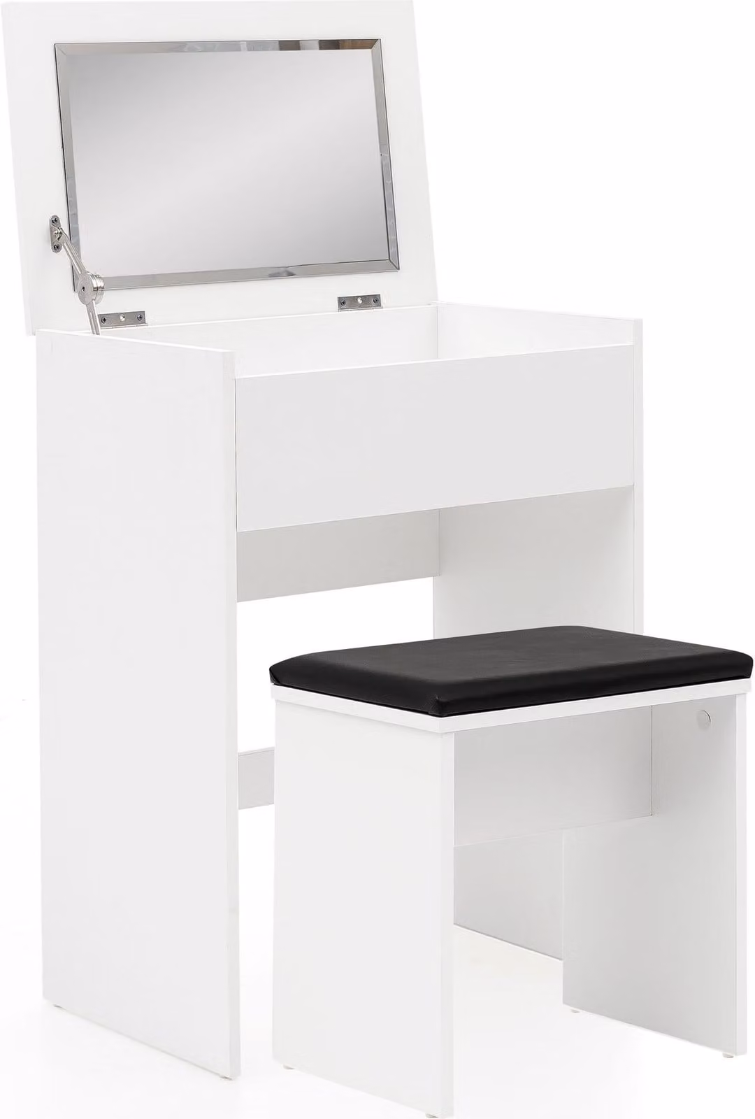 Tavolino da toilette WL5.730 60x81x40 cm Bianco Consolle in legno