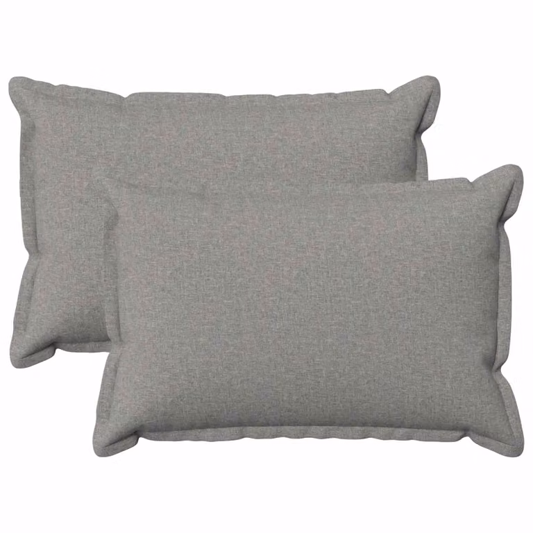 Set di 2 federe vidaXL HOUTEN Grigio, L/P: 40 x 60 cm