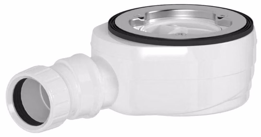 Sifone per doccia GELCO, diametro 90 mm, DN40, modello a basso profilo