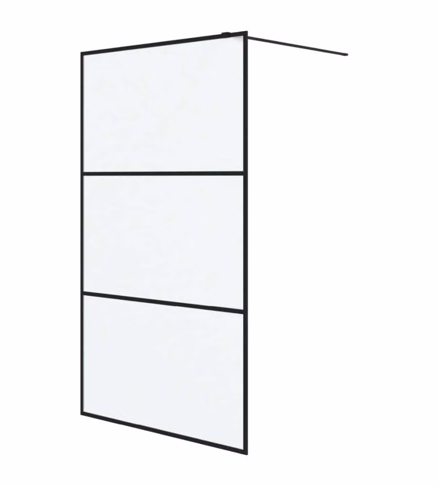 Parete Doccia Walk in vidaXL in Vetro Smerigliato, L: 115 cm, H: 195 cm – 2