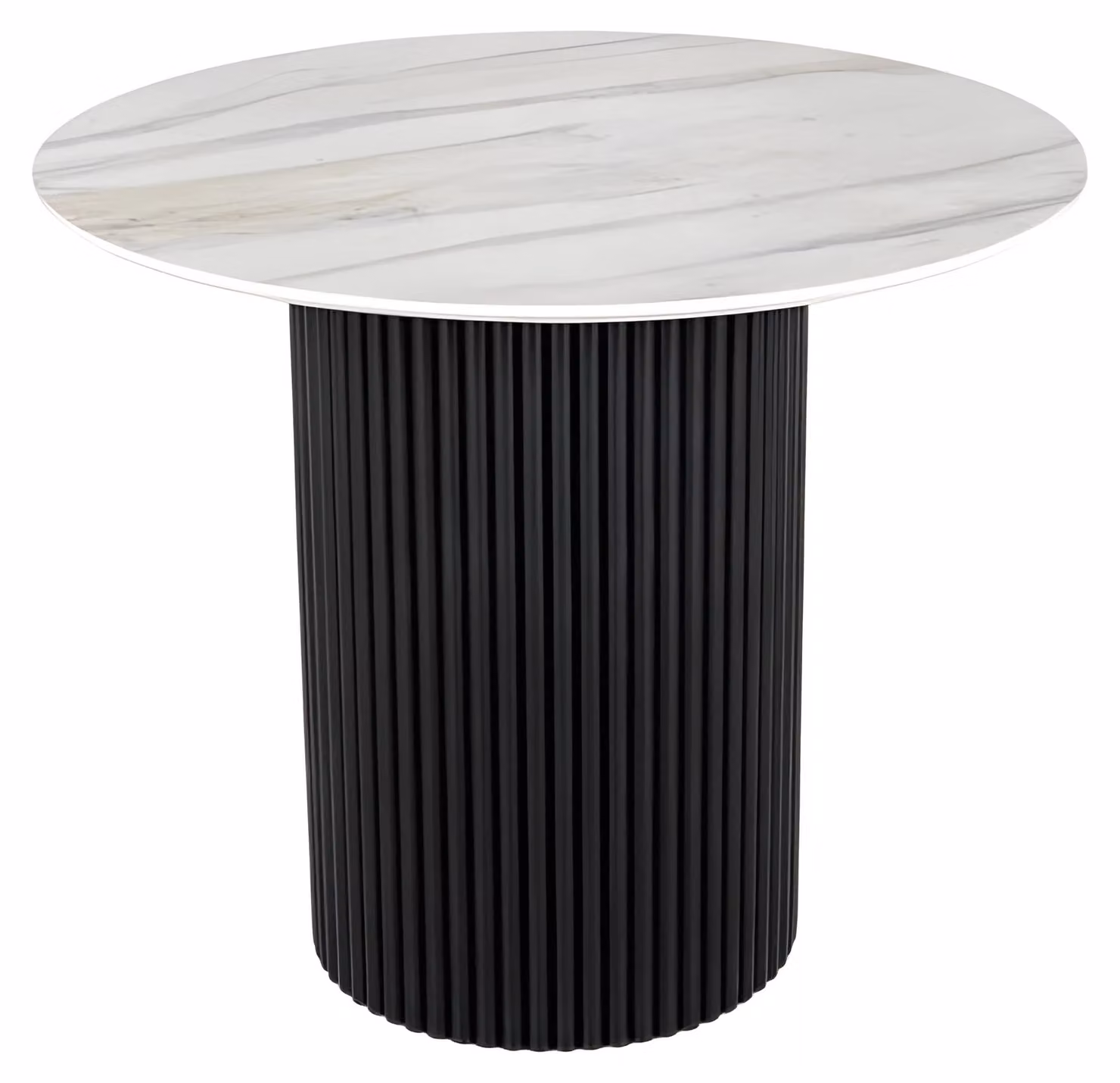 Elegante tavolo da pranzo rotondo bianco Tavoli in finto marmo