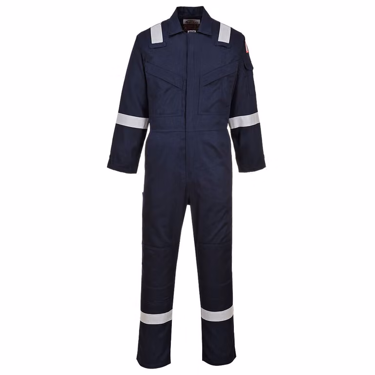 Portwest FR28 Tuta antistatica leggera 280 g Navy Taglia XL