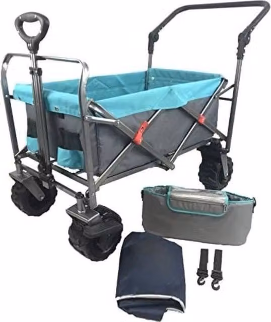 Carrello con ruota di trazione Böller in acciaio e poliestere, Grigio