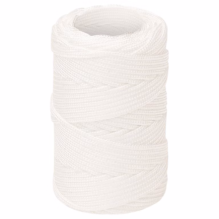 vidaXL Corda multiuso in plastica bianca da 2 mm, lunghezza 50 m, carico massimo 27 kg