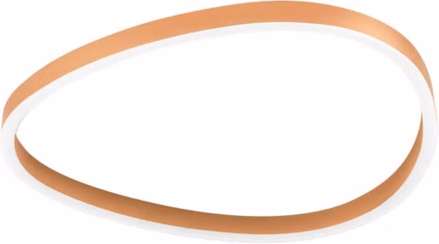Ecaris P/M Lampada a soffitto 50W+10W LED 3100-3200lm CCT 3000K/4000K Dimmerabile in Alluminio Pesca - Gealuce