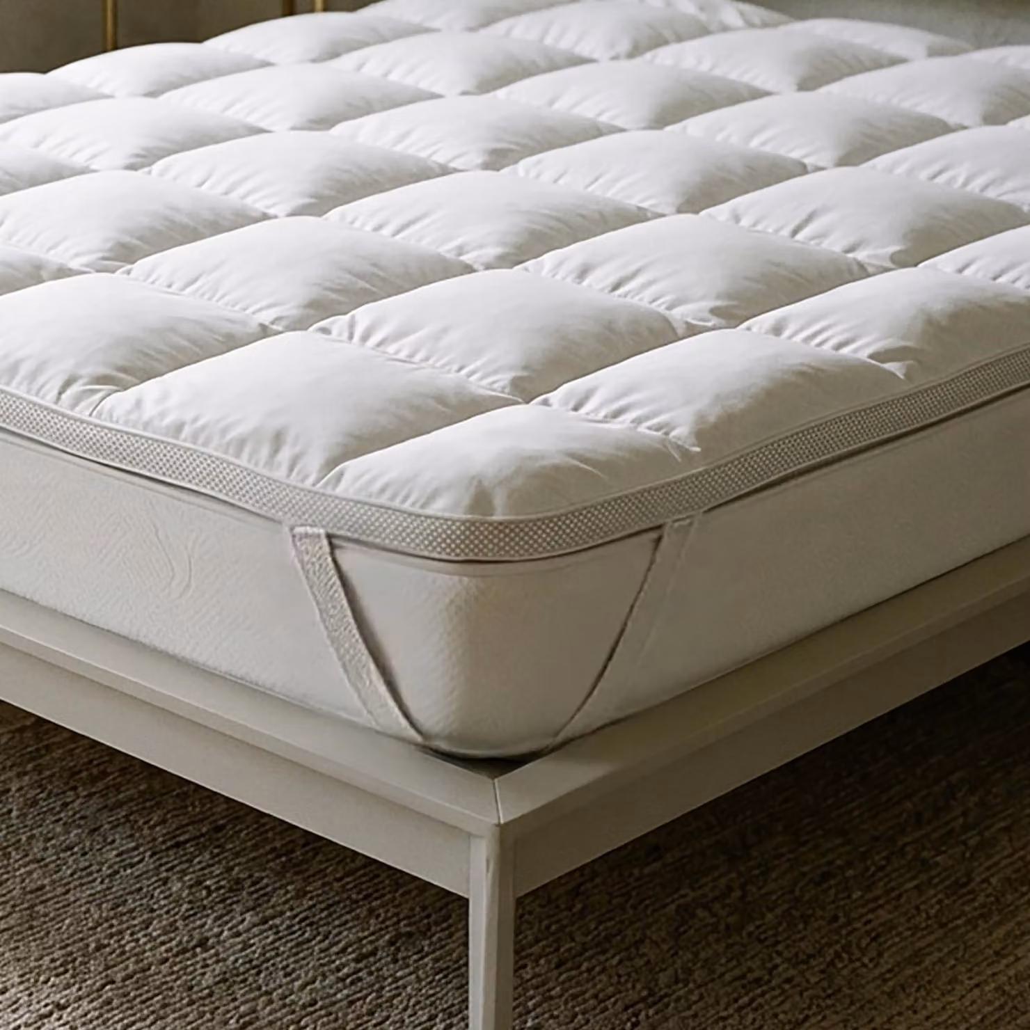Topper in microfibra per letto singolo