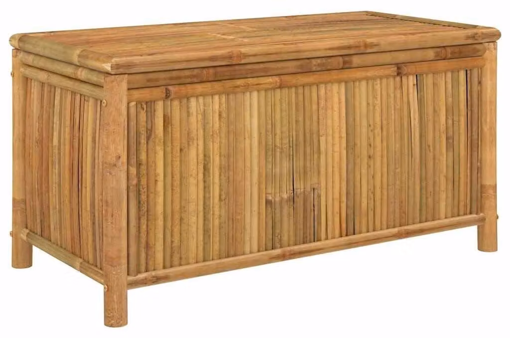 Contenitore in bambù per accessori da giardino, dimensioni 110 x 52 x 55 cm