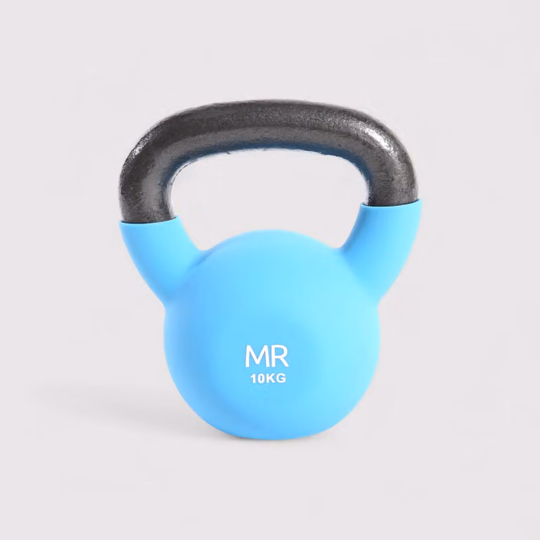 Kettlebell in neoprene 10 kg per esercizi di forza e resistenza