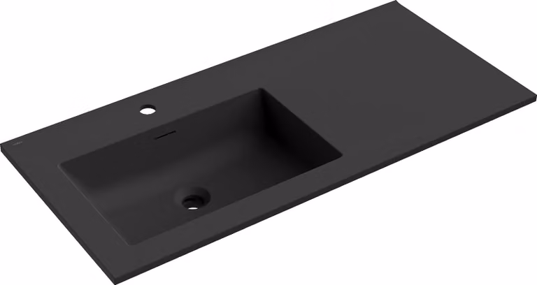 Mexen Otis lavandino da incasso a sinistra 101 x 46,5 cm, nero opaco - 25181071L