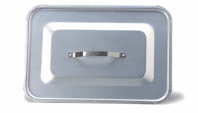 Coperchio rettangolare in alluminio, diam.35x26cm
