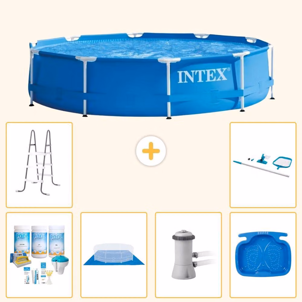 Piscina autoportante rettangolare - 366x76 cm - 7 pezzi - Modello S21011