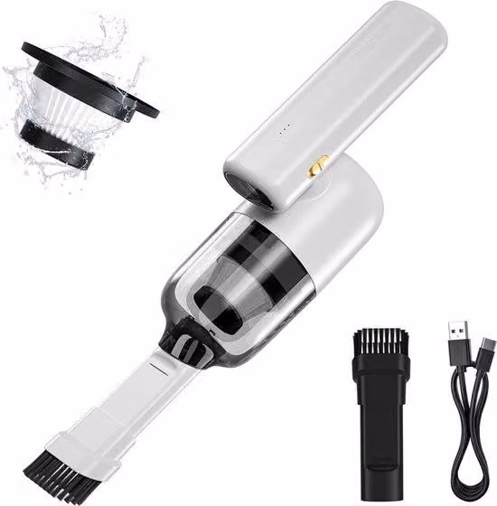 Aspirapolvere senza fili con illuminazione a LED - 6000 Pa - Batteria ricaricabile da 4000 mAh - Rotazione a 180 gradi