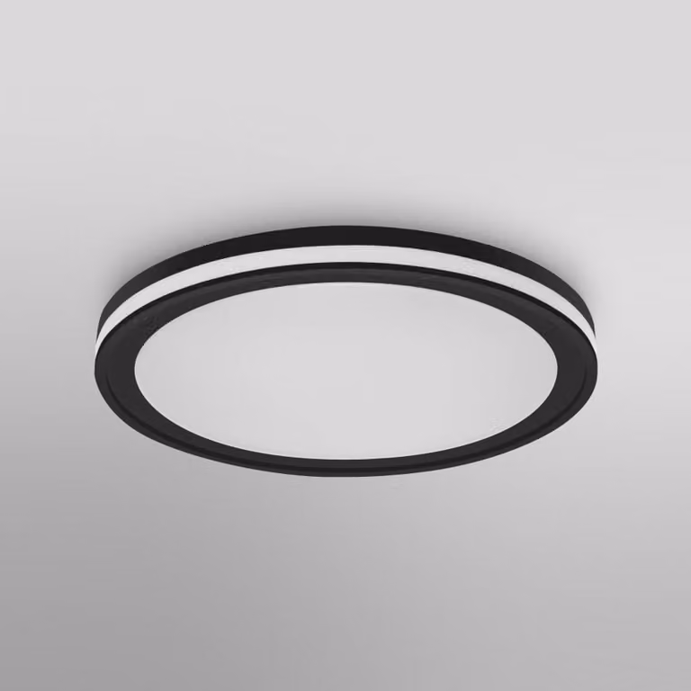 LEDVANCE SMART+ Plafoniera smart Orbis Circle, dimmerabile, Nero, Corridoio, Plastica, Moderno