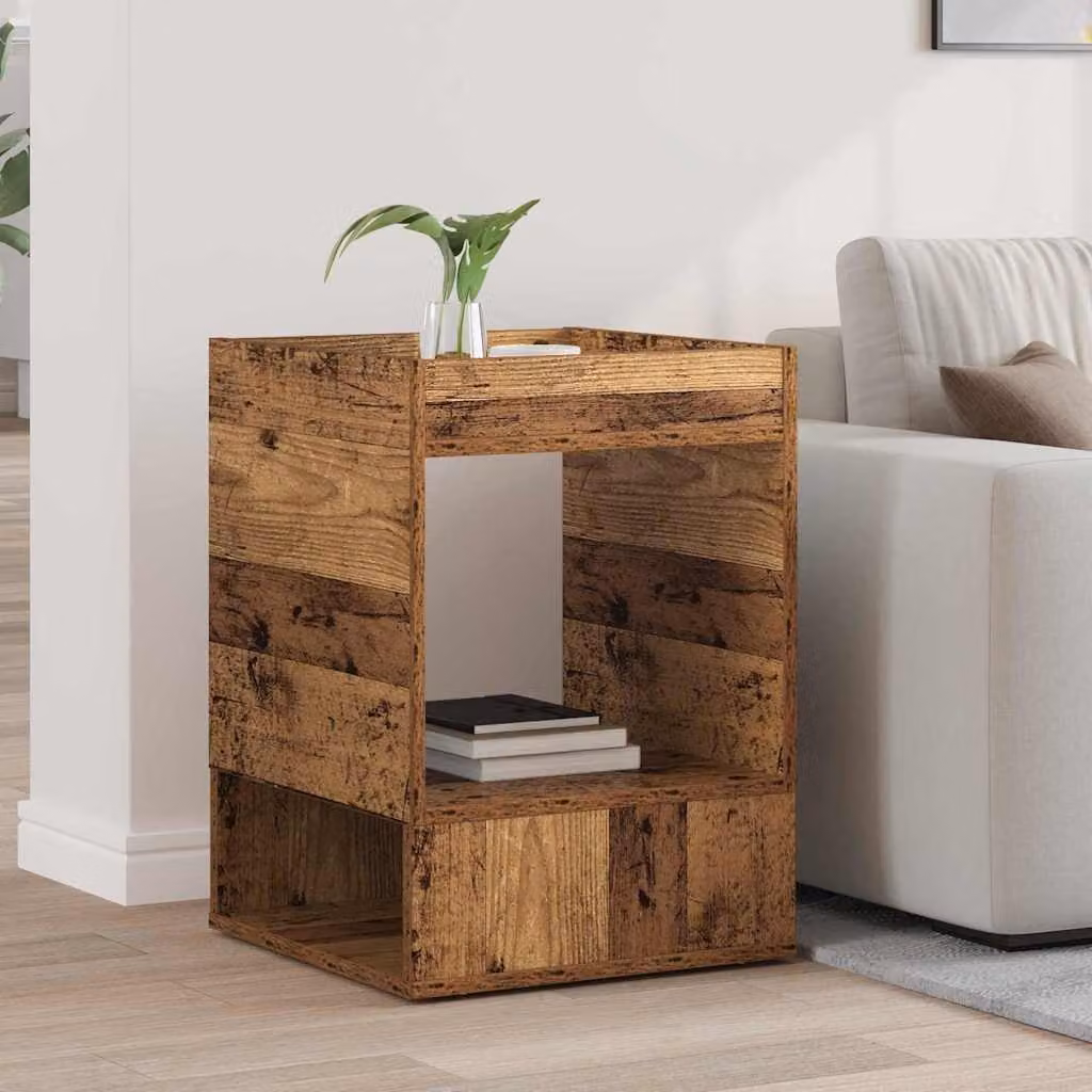 vidaXL Tavolino Moderno in Legno Marrone, L/P/H: 40 x 40 x 56 cm