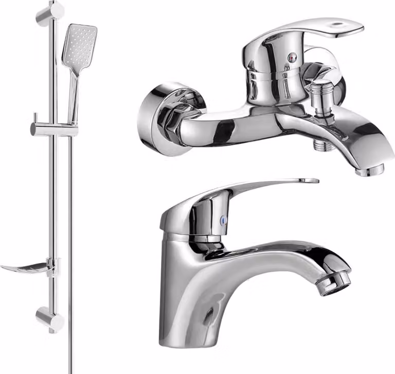 Mexen Fabia DF62 set vasca da bagno, cromo - 746503DF62-00