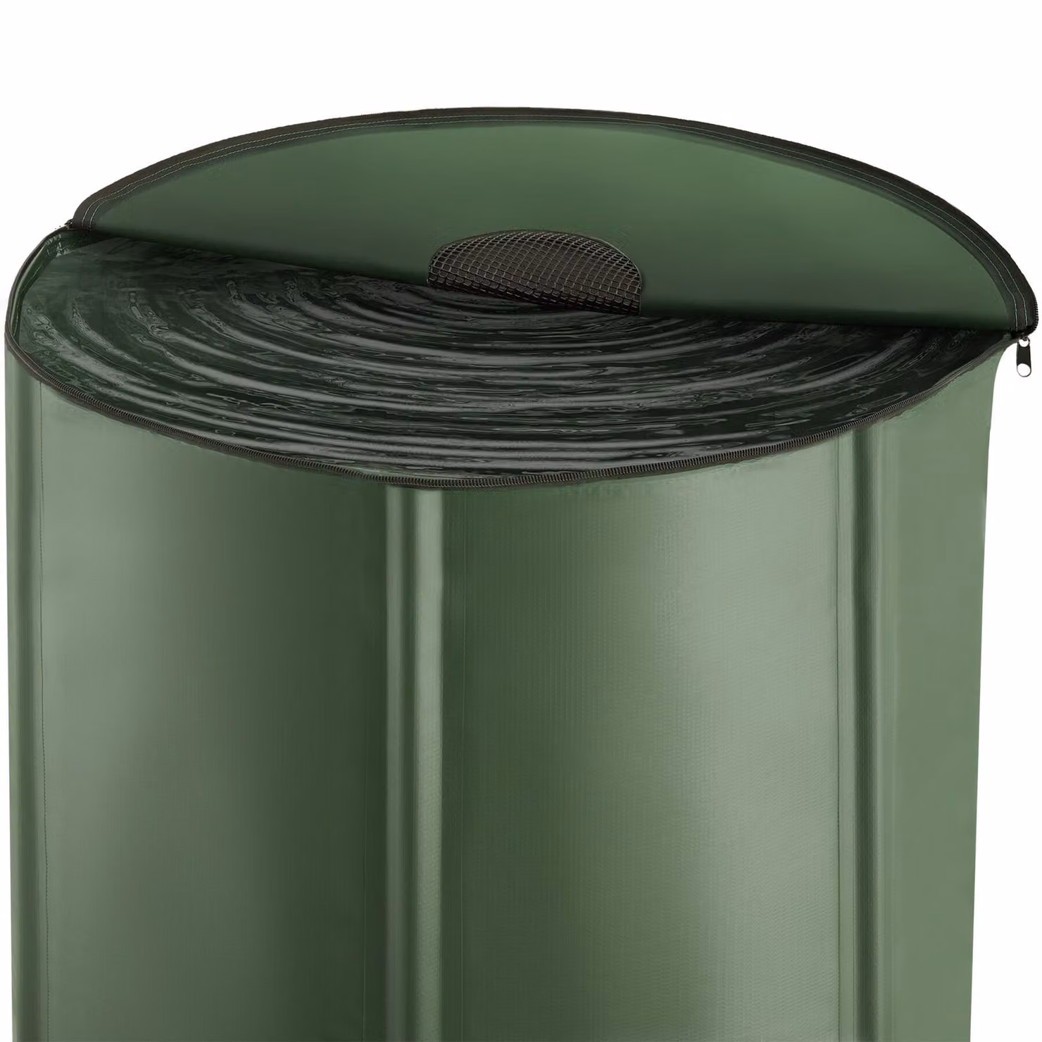 Contenitore per acqua piovana Tectake verde con capacità di 380 l – 1