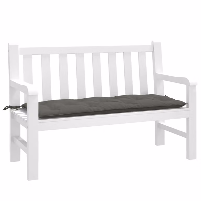 Cuscino per panca da giardino vidaXL Grigio, L 120 x P 50 x H 7 cm